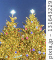 夜空に輝くクリスマスツリー 131643229