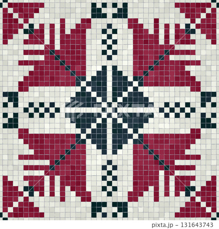 Mosaic tiles vector background 201 131643743