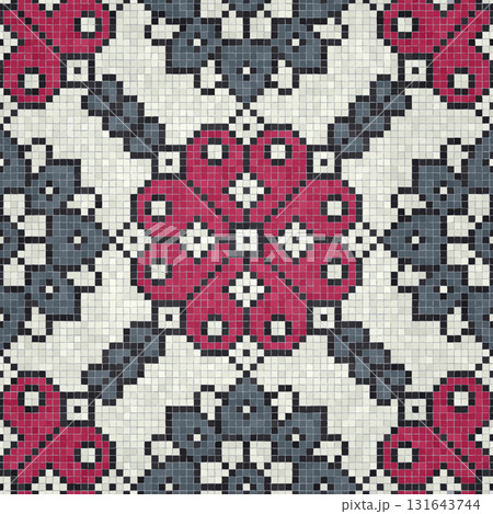 Mosaic tiles vector background 202 131643744
