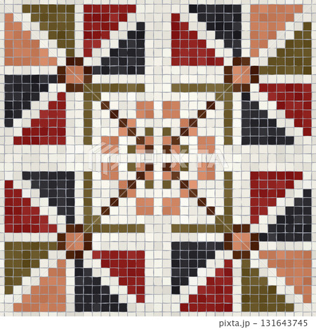 Mosaic tiles vector background 203 Mosaic tiles vector background 203 131643745