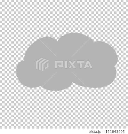 手繪多雲天氣預報插圖圖示.簡單的塗鴉印章資料 131643905