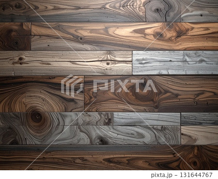 ヴィンテージな風合いとグレーウォッシュな濃淡が混ざり合う古材風の背景 ヴィンテージな風合いとグレーウォッシュな濃淡が混ざり合う古材風の背景 131644767