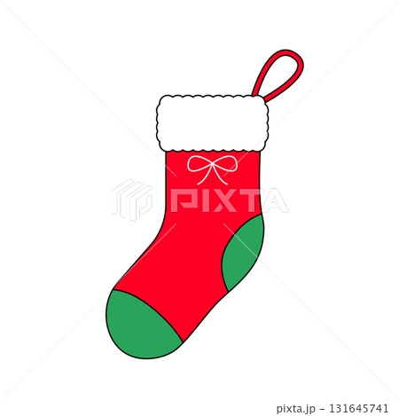 クリスマスの靴下のイラスト 131645741