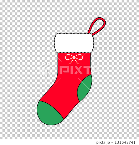 クリスマスの靴下のイラスト 131645741