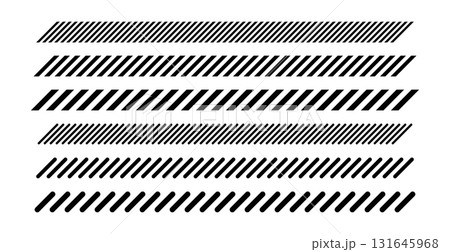 Slash line pattern. Angled border divider. Decorative texture with slanted parallel stripes. Slash line pattern. Angled border divider. Decorative texture with slanted parallel stripes. 131645968