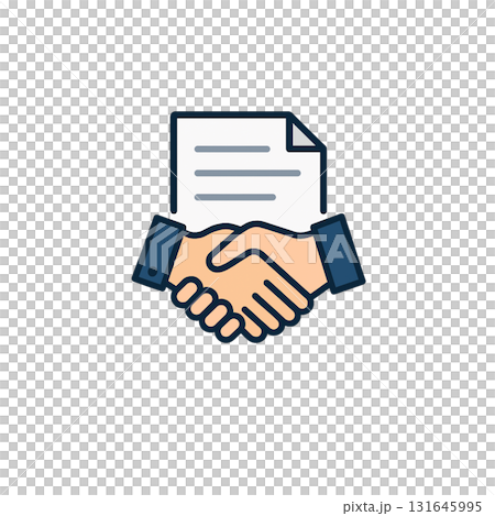 合約彩色圖示、文件、素材、無背景、文件創建、承諾、UI 合約彩色圖示、文件、素材、無背景、文件創建、承諾、UI 131645995