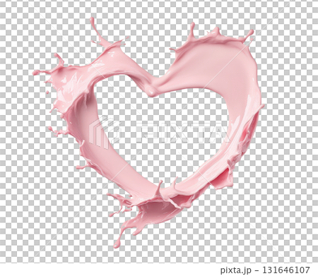 and romantic abstract design featuring a pink liquid splash in the shape of a heart Fluid dynamic and elegant background with a modern creative and decorative feel and romantic abstract design featuring a pink liquid splash in the shape of a heart Fluid dynamic and elegant background with a modern creative and decorative feel 131646107