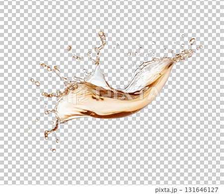 Splashing transparent liquid creating dynamic energetic and fluid motion with colorful vibrant background  Abstract concept of water flow and movement 131646127