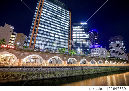 東京都、旧万世橋駅跡の夜景 東京都、旧万世橋駅跡の夜景 131647780