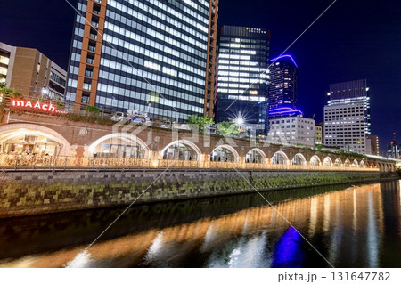 東京都、旧万世橋駅跡の夜景 東京都、旧万世橋駅跡の夜景 131647782