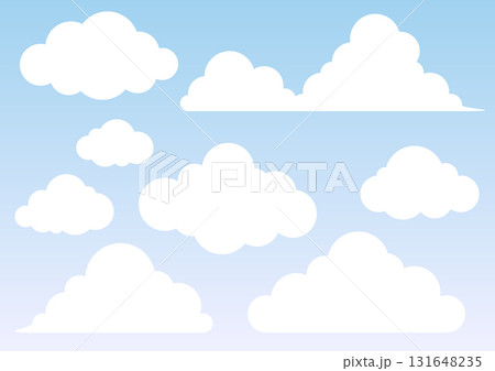 雲のイラスト素材セット 131648235