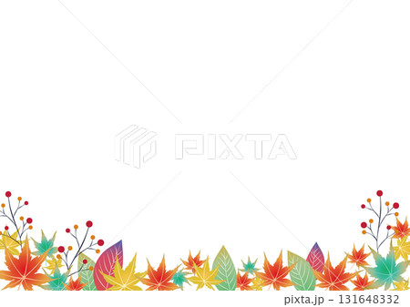 紅葉のフレーム背景無し5 紅葉のフレーム背景無し5 131648332