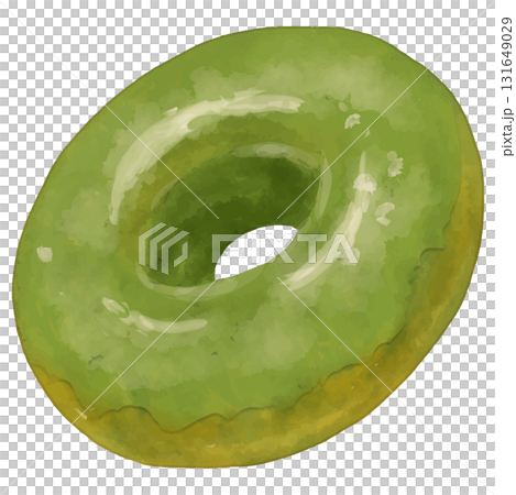 リアルな穴あきドーナツ(抹茶) 131649029