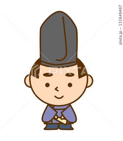お辞儀をする平安時代の貴族の男性イラスト かわいい和風キャラクター素材 お辞儀をする平安時代の貴族の男性イラスト かわいい和風キャラクター素材 131649487