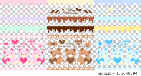 とろけるチョコ＆ハートベアセット 131649594