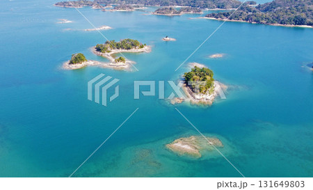 天草五橋（三・四号橋）付近のドローン空撮 131649803