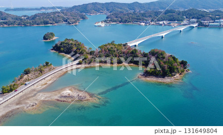 天草五橋(四号橋)付近のドローン空撮 天草五橋(四号橋)付近のドローン空撮 131649804