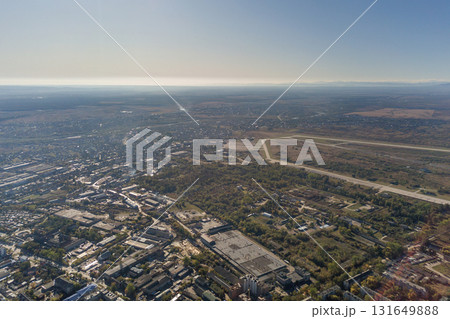 Aerial view of Ivano-Frankivsk city, Ukraine. Aerial view of Ivano-Frankivsk city, Ukraine. 131649888