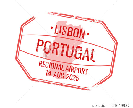 Portugal country travel destination stamp 131649987