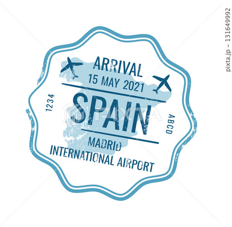 Spain country rubber travel stamp 131649992