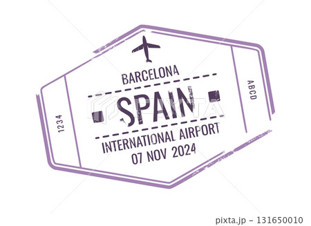 Spain travel stamp rubber seal 131650010