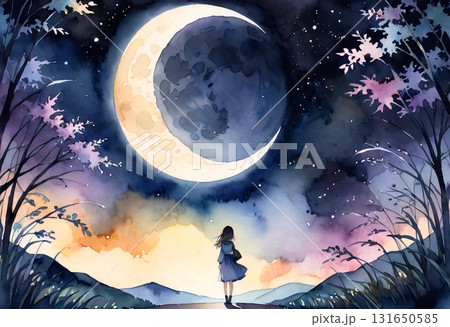 あるかもしれない日本の月夜の風景 あるかもしれない日本の月夜の風景 131650585