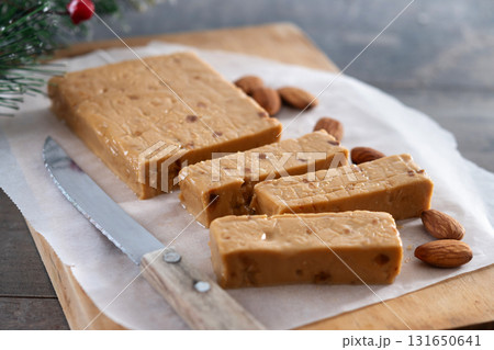 Soft almond nougat bar Soft almond nougat bar 131650641