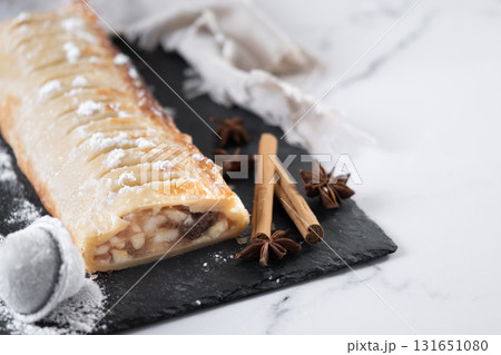 Homemade apple strudel 131651080
