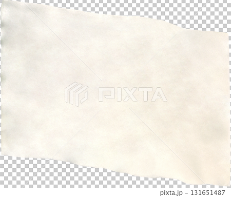 Crumpled tracing realistic paper with torn edges. Rice washi paper for DIY projects, scrapbooking and collage 131651487