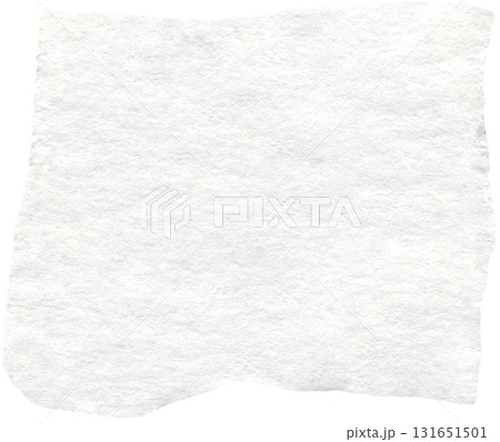 White torn paper scrap. Vintage pale, ivory, ecru, cream cardboard piece. Realistic carton scrap for collage, DIY projects, scrapbooking 131651501