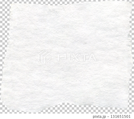 White torn paper scrap. Vintage pale, ivory, ecru, cream cardboard piece. Realistic carton scrap for collage, DIY projects, scrapbooking 131651501