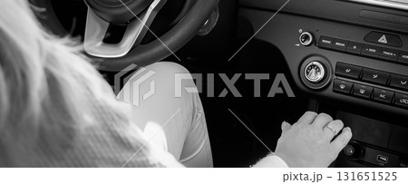 Blue business car with shiny front lights color bright Blue business car with shiny front lights color bright 131651525