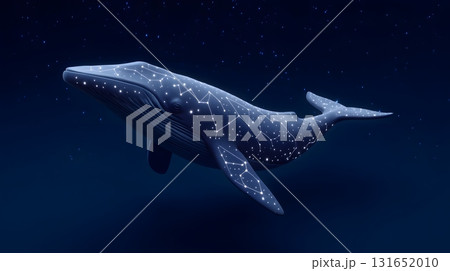 Celestial whale swimming among the stars 131652010