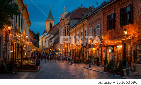 Kurent parade brings joy to the old streets of town during lively evening 131653696