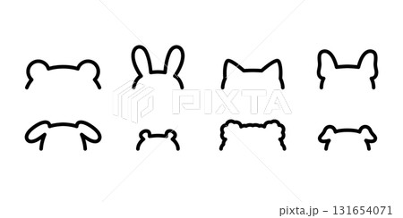 dog vector cat kitten french bulldog rabbit polar bear pet cartoon character head line animal icon puppy doodle symbol illustration isolated design dog vector cat kitten french bulldog rabbit polar bear pet cartoon character head line animal icon puppy doodle symbol illustration isolated design 131654071