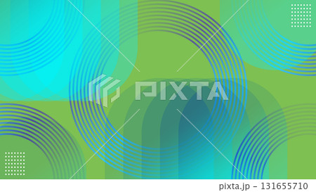 Abstract Modern Green Liquid Gradient Circles Pattern Background Illustration. Abstract Modern Green Liquid Gradient Circles Pattern Background Illustration. 131655710