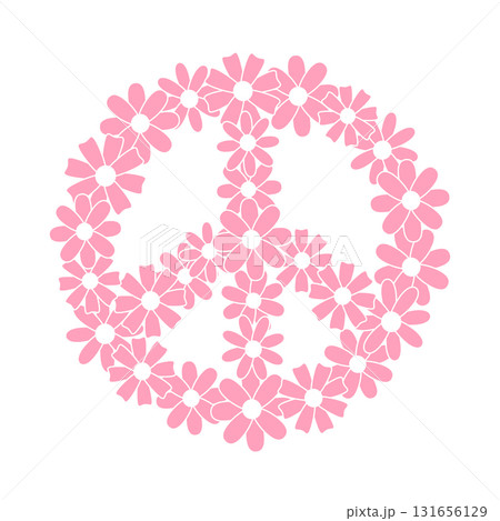 Vector hand drawn doodle sketch peace sign Vector hand drawn doodle sketch peace sign 131656129