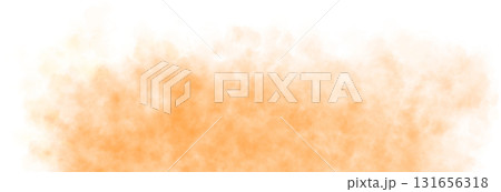 Light Blue smoke clouds rising on transparent background with upper empty space for dramatic or mysterious visual scenes 131656318