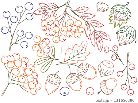 Set of illustrations for postcards, flyers, banners 131656390