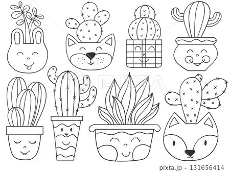 Set of illustrations for postcards, flyers, banners 131656414