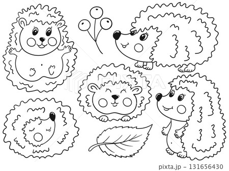 Set of illustrations for postcards, flyers, banners Set of illustrations for postcards, flyers, banners 131656430