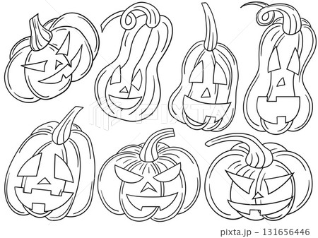 Set of illustrations for postcards, flyers, banners 131656446