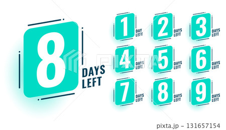 days left countdown sticker template for special deal or offer days left countdown sticker template for special deal or offer 131657154