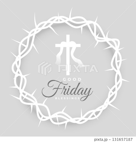 elegant good friday blessing background with crown design elegant good friday blessing background with crown design 131657187