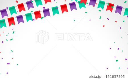 decorative party bunting background for fiesta themed party 131657295