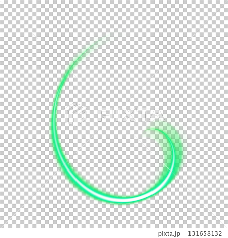 Green spiral brush strokes (transparent background) 131658132