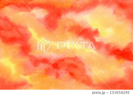 Vibrant wavy textured orange, red, yellow watercolor gradient texture background. Flame colors watercolour illustration for lava, heat spray design, abstract hand painting fire background Vibrant wavy textured orange, red, yellow watercolor gradient texture background. Flame colors watercolour illustration for lava, heat spray design, abstract hand painting fire background 131658295