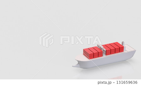 The Ship for Transport or Business concept 3d Rendering. 131659636