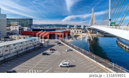 【青森県青森市】青森駅のすぐ隣にある駅前ビーチの見える風景 131659951