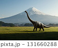 迫力満点！リアルな草食恐竜アルゼンチノサウルスの生態シーン 131660288